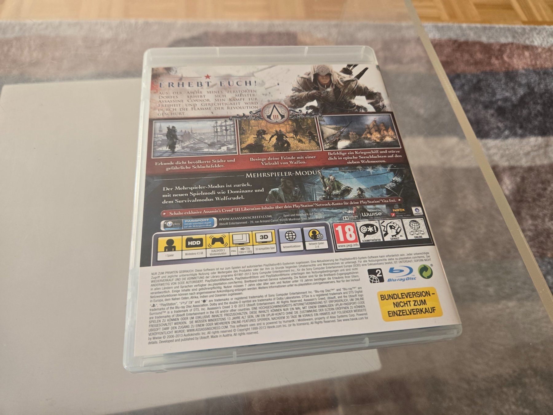 Giochi: Assassin's Creed 3 - Washington Edition PS3 – Usato da Bussigny venduto da Kfdlt 4