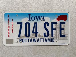 🇺🇸🇺🇸 USA Nummernschild IOWA - FARM 🇺🇸🇺🇸