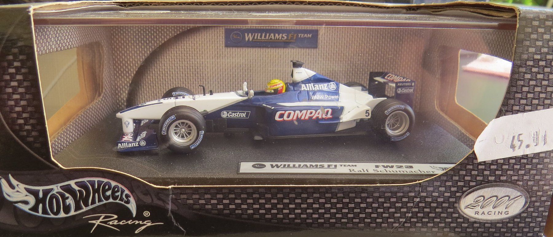 Williams Modellini d'auto: 1:43 Williams FW23 Ralf Schumacher 2001 – Nuovo e nell'imballaggio originale da Ettingen venduto da campione_1 2