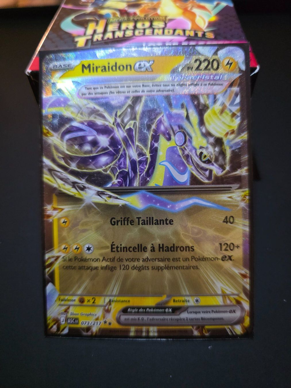 Pokémon Sammelbilder & Trading cards: Miraidon EX Asc 073 – Neu (gemäss Beschreibung) aus Le Lignon von Nathium