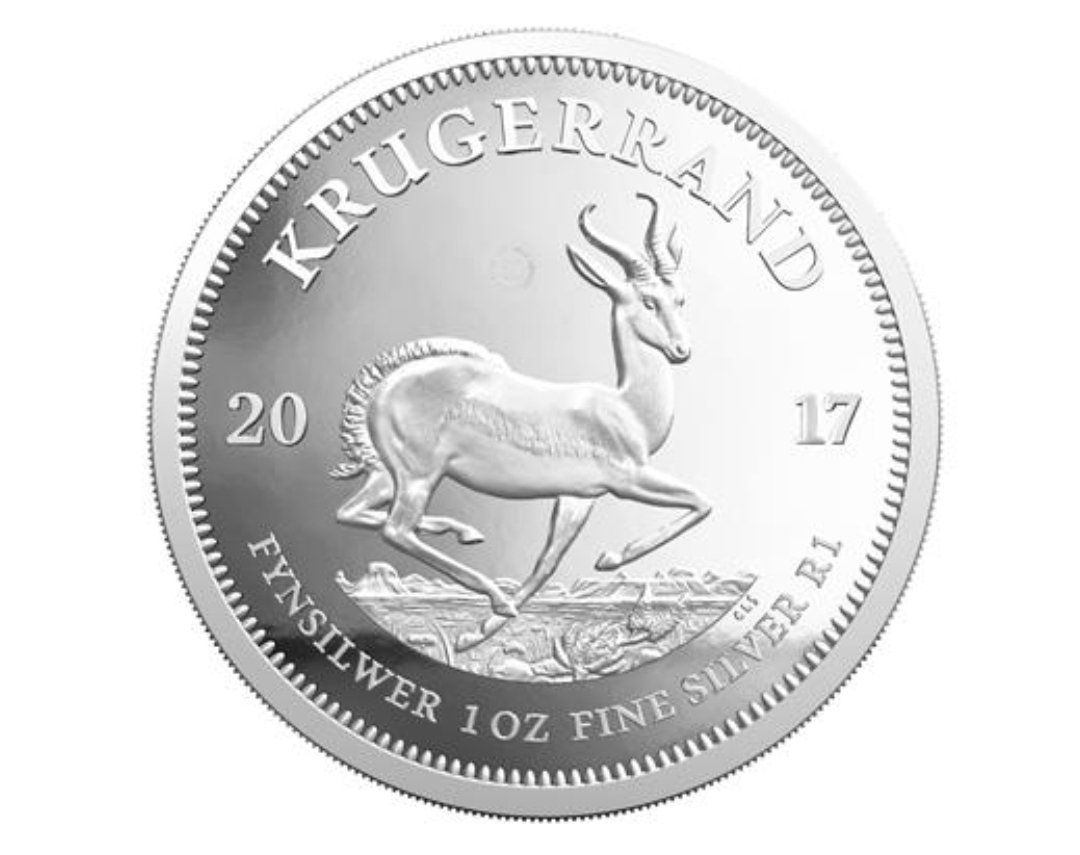 Tutti le monete: First 1oz Silver Krügerrand - Proof – Nuovo e nell'imballaggio originale da Zuerich venduto da Eric1389