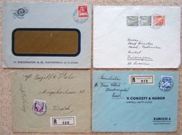 4 BRIEFE SCHWEIZ 1934