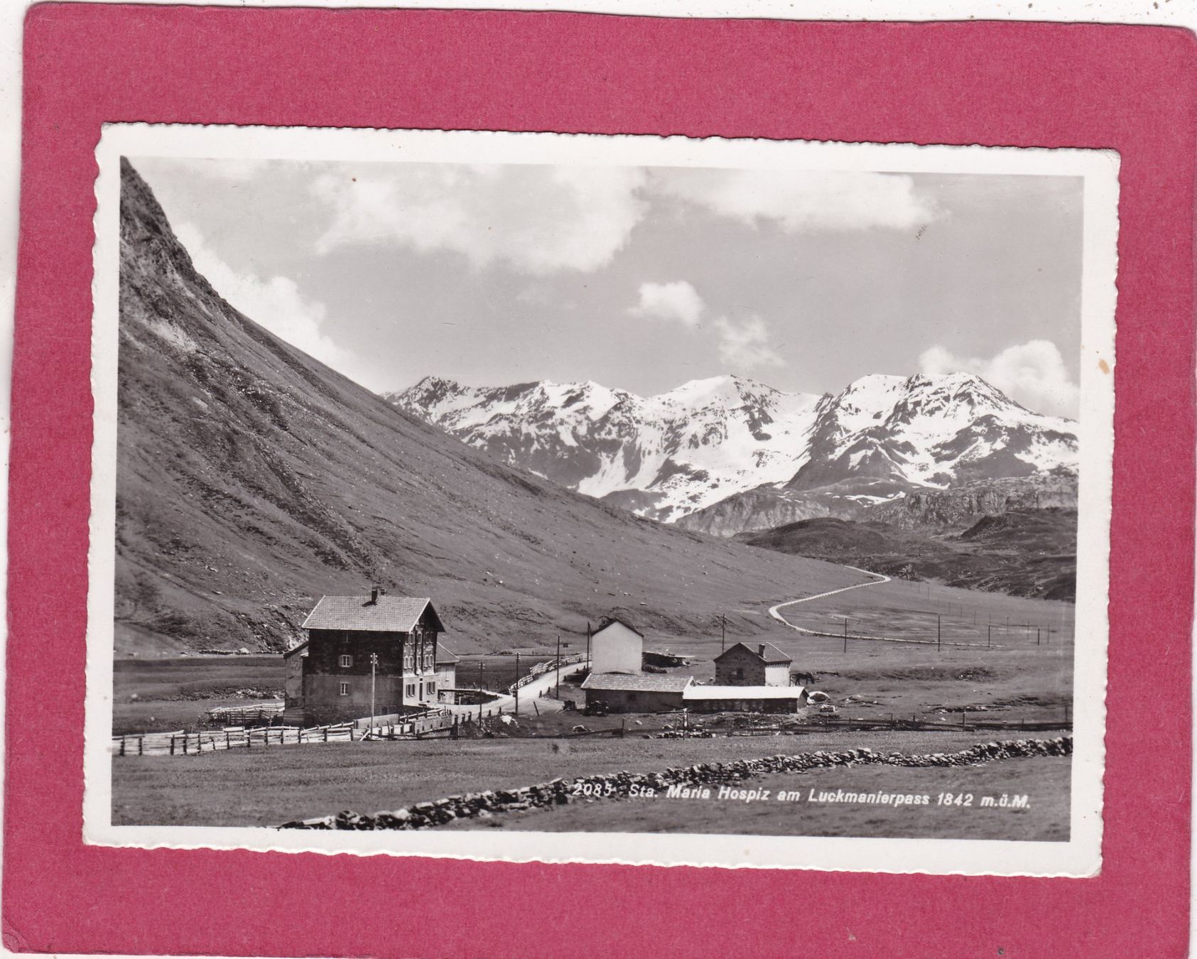Cartoline postali: Sta. Maria Hospiz am Lukmanierpass 1949 – Usato da Herisau venduto da Lisegrat2008