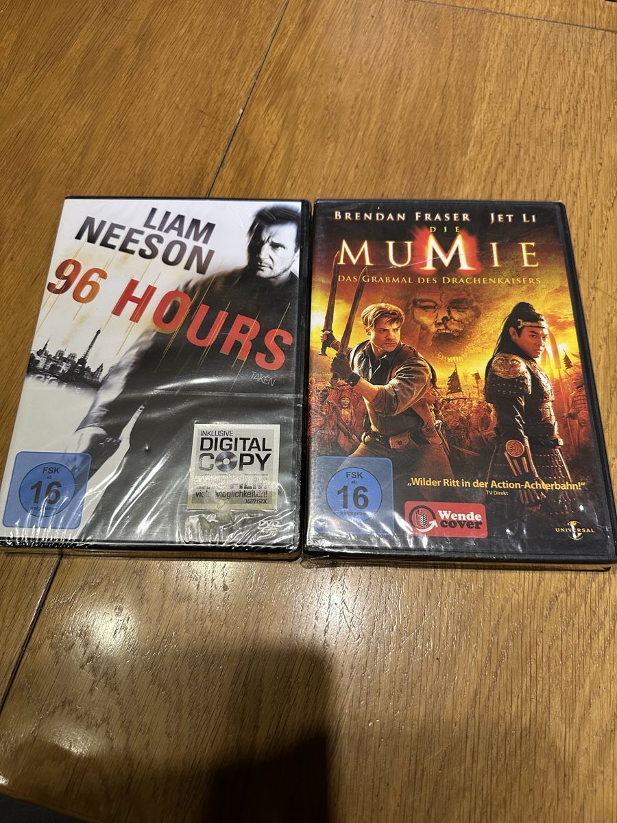 Tutti i DVDs: 96 Hours, die Mumie DVD neu – Nuovo e nell'imballaggio originale da Benken ZH venduto da Audi-erich