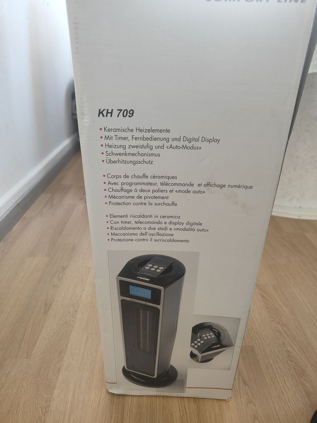 Rotel Radiatori: Chauffage céramique Rotel KH 709 avec télécommande – Nuovo (secondo la descrizione) da Biel/Bienne venduto da Edi5Roli3 4