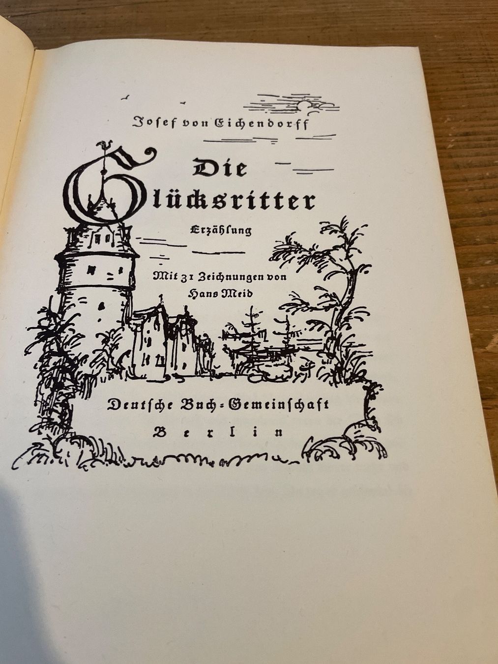 Libri: Antikes Buch: Die Glücksritter Joseph v. Eichendorff 1948 – Usato da Winterthur venduto da cheerio97 3