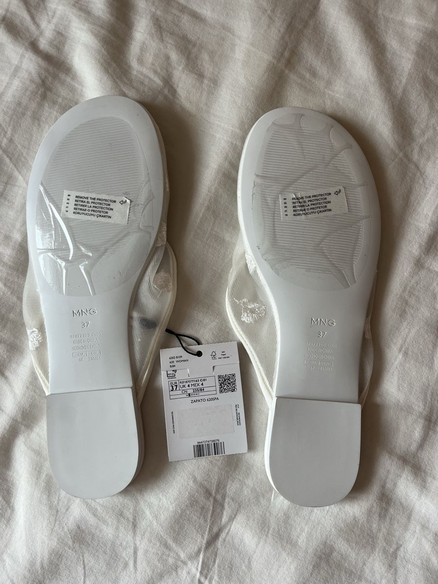 Mango Scarpe da donna: Sandales Mango neuves avec étiquette, taille 37, blanches. – Nuovo e nell'imballaggio originale da Ste-Croix venduto da JENNY-_- 1