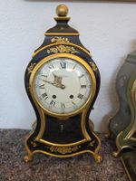 Antike La Chatelaine Tischuhr, Schwarz/Gold, Rarität! 