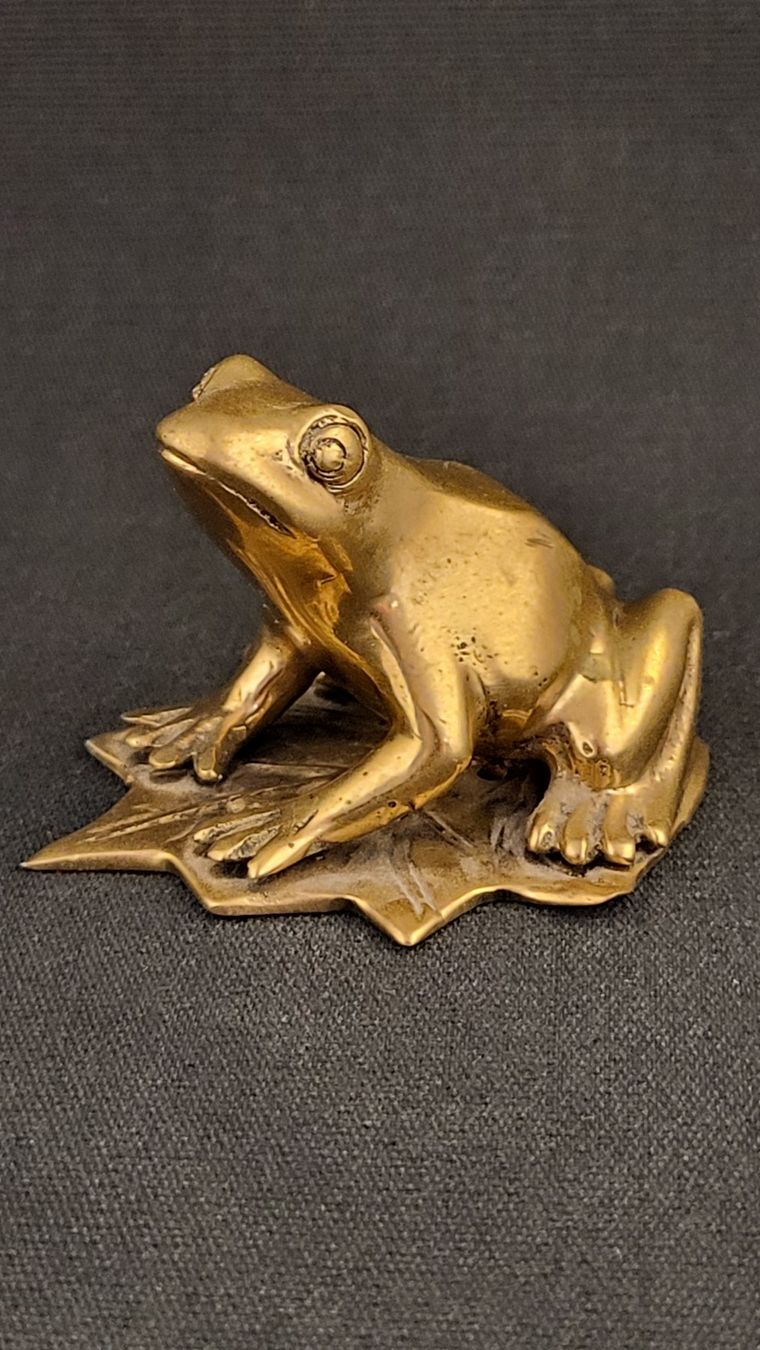 Statuette: Messing-Frosch – Usato da Basel venduto da spinne02