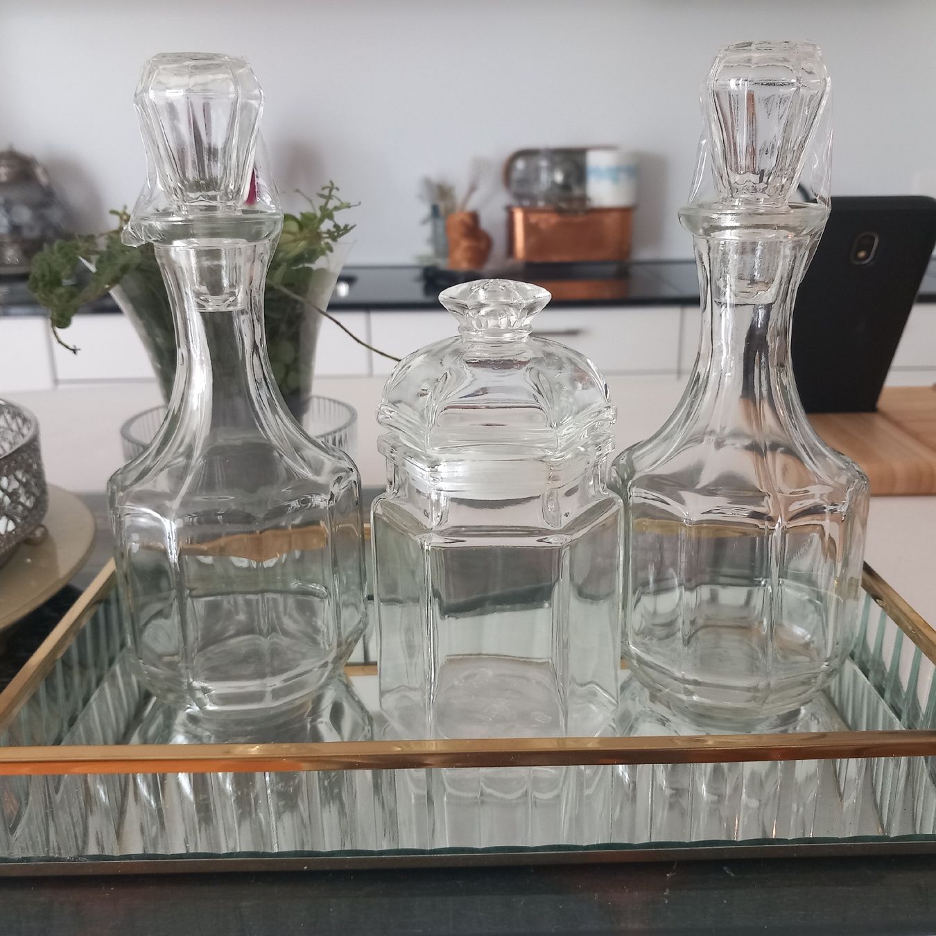 Bicchieri: Glas Menage mit Spiegelplateau / Vintage – Nuovo (secondo la descrizione) da Aegerten venduto da gismolini