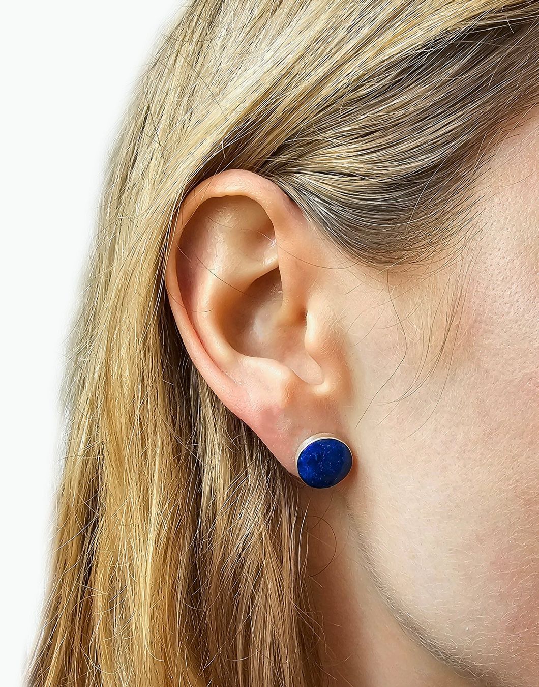 Orecchini pendenti & Orecchini a lobo: 12mm Lapislazuli: Elegante Ohrstecker – Nuovo e nell'imballaggio originale da Basel venduto da PachaWool 1