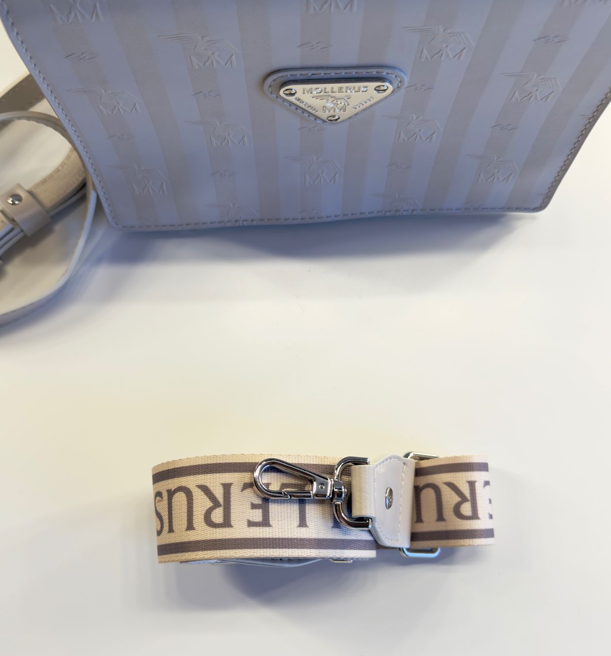 Maison Mollerus Borse da donna: Mollerus Melide pearl / silber | NP 730 Fr – Nuovo (secondo la descrizione) da Dübendorf venduto da Daniel_6m5g 2