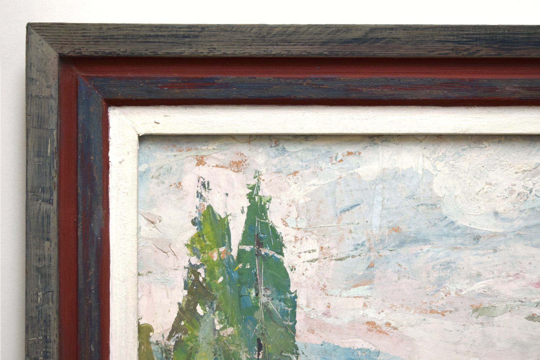 Dipinti: Expressive Landschaft Landschaftsgemälde Rahmen Shabby Chic – Usato da Zürich venduto da kunstarchiv.online 5