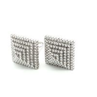 FUNKELNDE DIAMANT OHRCLIPS IN 750 WEISSGOLD