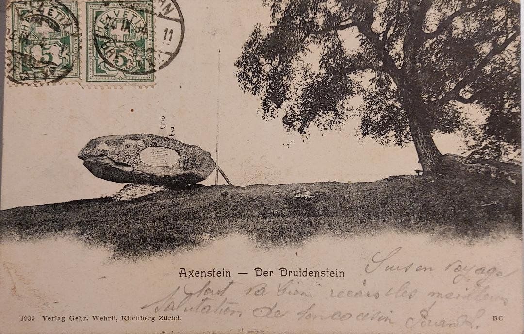 Cartoline postali: AXENSTEIN - Der Druidenstein - 1904 – Usato da Delémont venduto da Domdom1