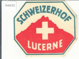 Koffer-Kleber - Luzern Hotel Schweizerhof