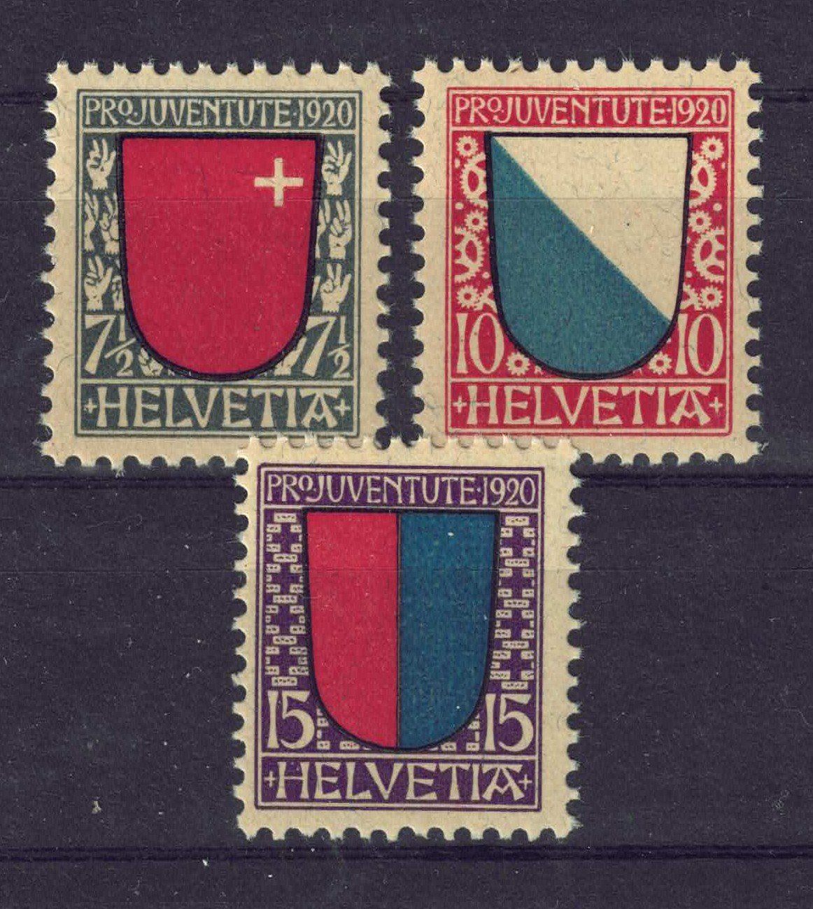 Alle Briefmarken: Pro Juventute, 1920, postfrisch** – Neu (gemäss Beschreibung) aus Lupfig von lubor