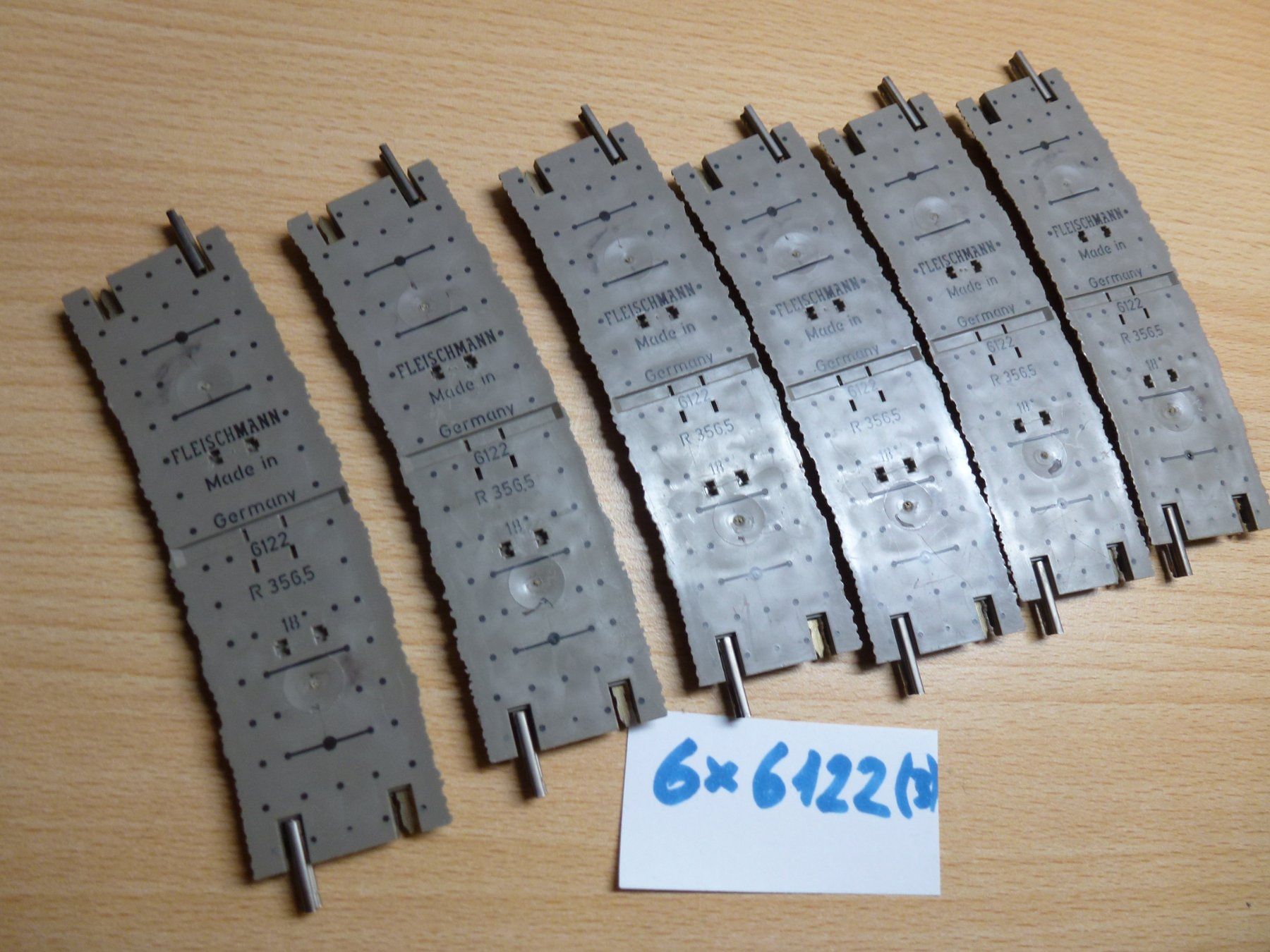 Fleischmann Modelleisenbahnen: Fleischmann H0 Profigleis 6x6122 (3) – Gebraucht aus Hombrechtikon von Se9 6