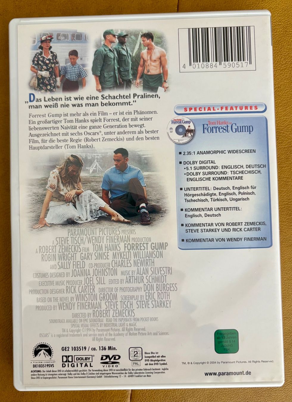 Tutti i DVDs: DVD 'Forest Gump' 12+ Tom Hanks – Usato da Pratteln venduto da TT-Rudi 1