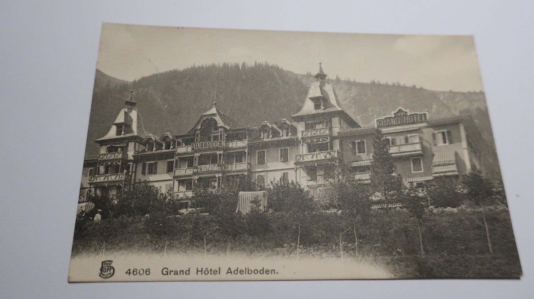 Cartoline postali: Grand Hôtel Adelboden N° 4606  1908 – Usato da Cormoret venduto da Pascalll2001 1