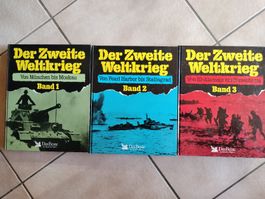 Armee Militär Weltkriegs Bücher , Band 1-3 Top Zustand