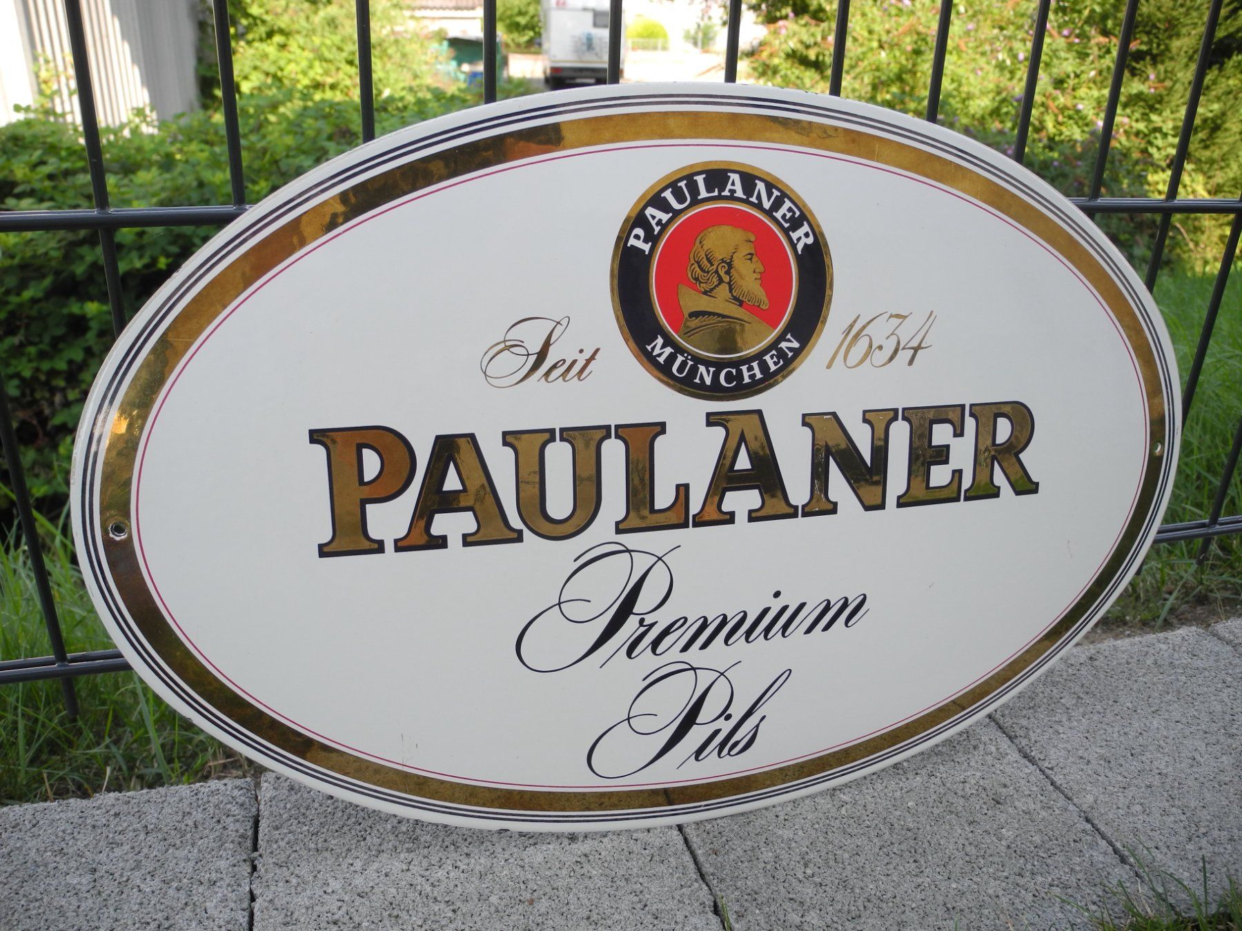 Insegne: PAULANER EMAILSCHILD NR. 1 – Usato da Reinach AG venduto da Huckleberrysix 3
