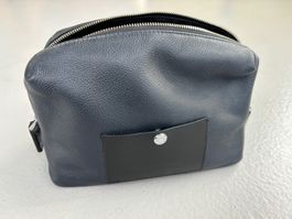 Porsche Design Leather Toiletry Bag, Navy, VG Condition