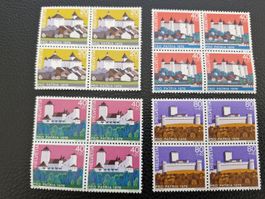 Briefmarken Pro Patria 1976 Viererblocks, postfrisch!