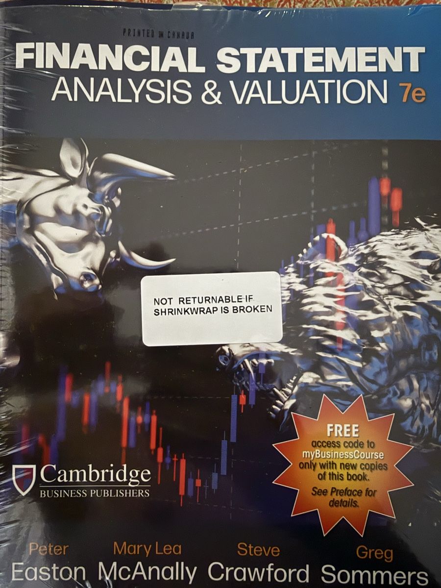 Libri: Financial Statement Analysis & Valuation 7e + Access Code – Nuovo e nell'imballaggio originale da Weinfelden venduto da Krusevac037