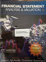 Financial Statement Analysis & Valuation 7e + Access Code