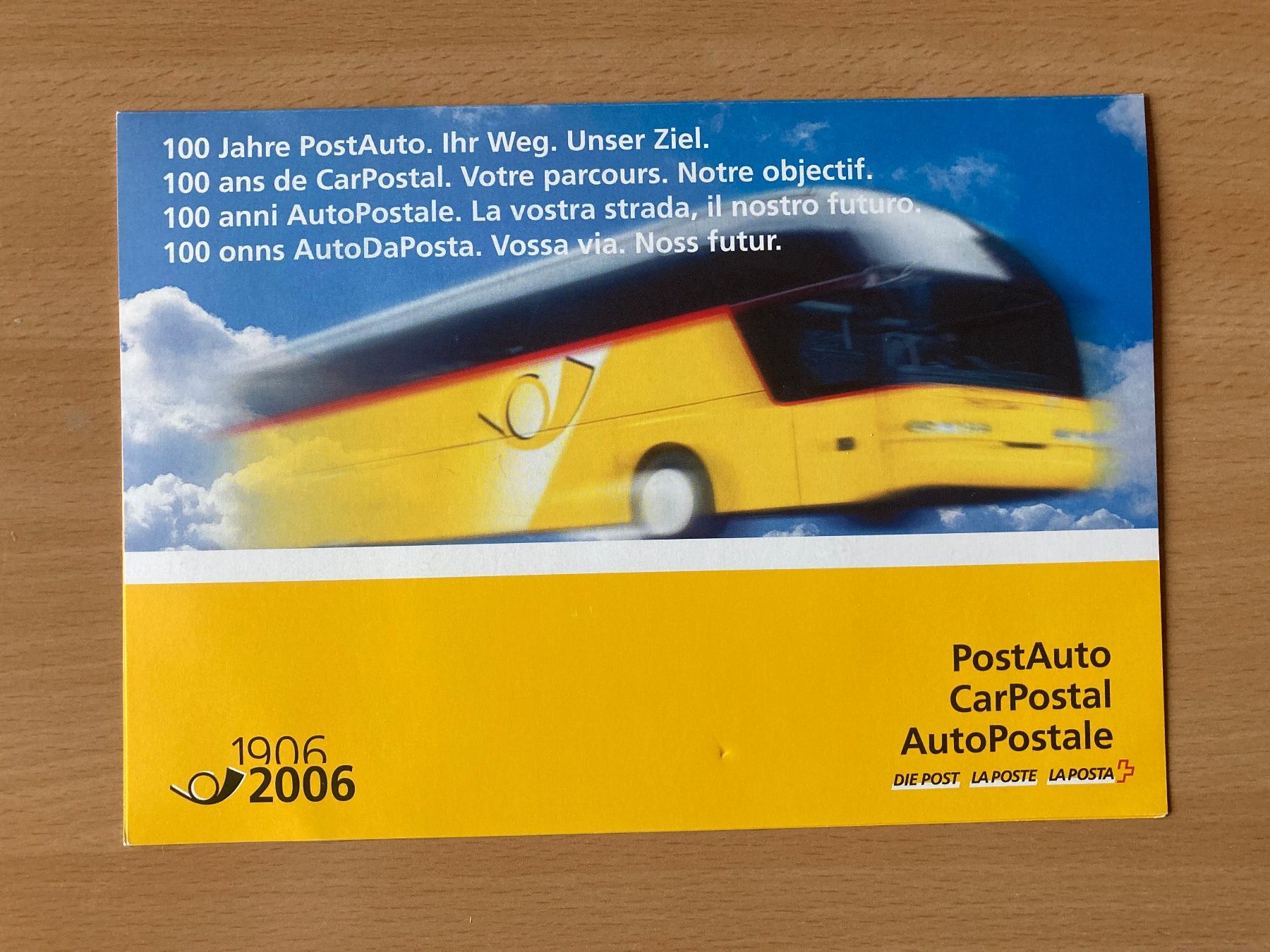 Tutti i francobolli: Folder 100 Jahre Postauto mit 3 gültigen Briefmarken – Nuovo (secondo la descrizione) da Lütisburg venduto da wiesenpippau 2