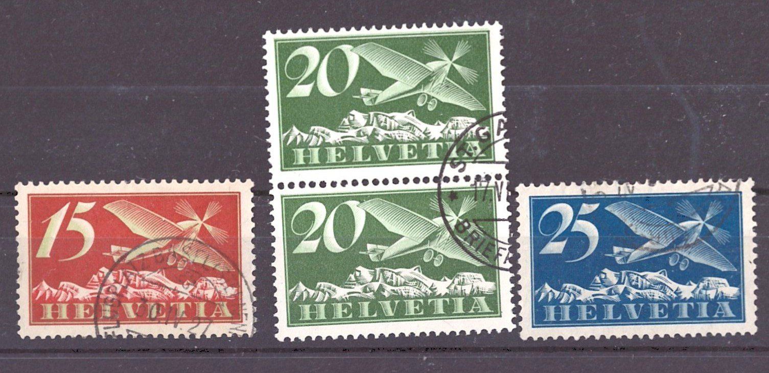 Alle Briefmarken: # 76 --- FLUGPOST NORMALES PAPIER – Gebraucht aus Dübendorf von Piero2