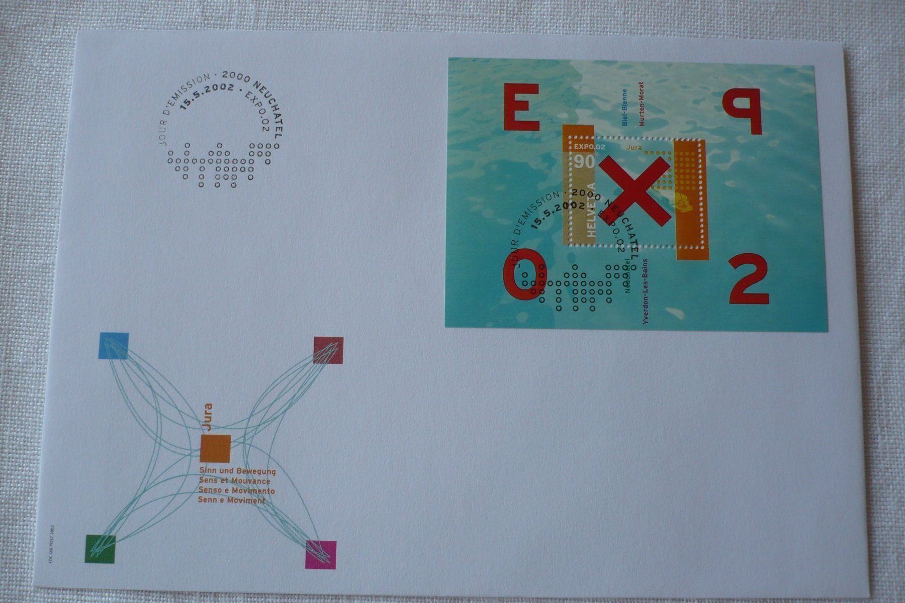 Tutti i francobolli: 2002 FDC Sonderblock EXPO.02 SBK 1053 – Usato da Zürich venduto da saltandpepper008
