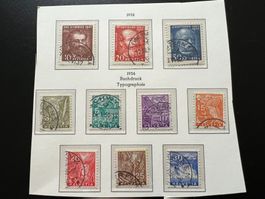 CH 1934  Serie 191-200  super gestempelt  (4740)