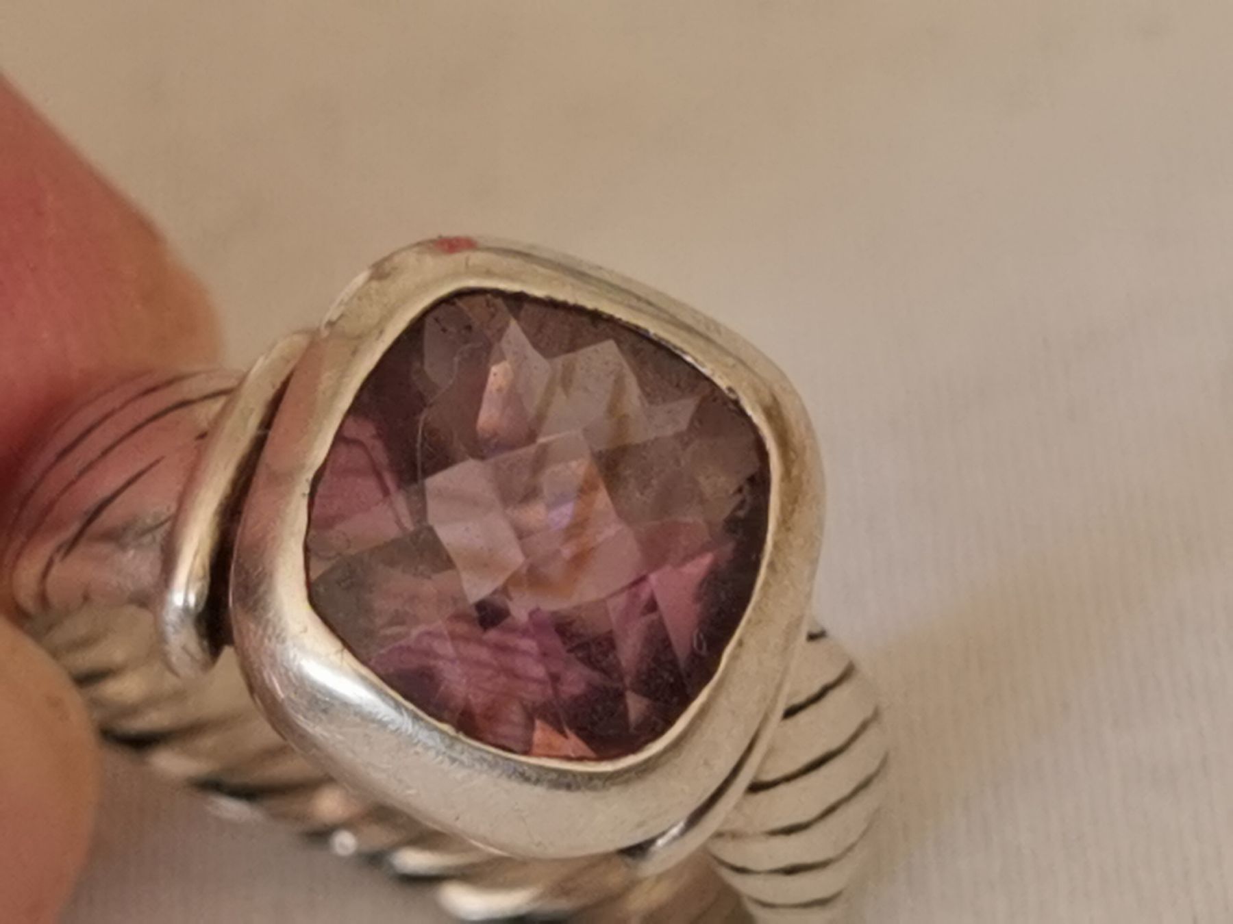 Bagues: Damen Silber Ring mit Amethyst  – Neuf (Voir description) à Schlieren par vlalif 1