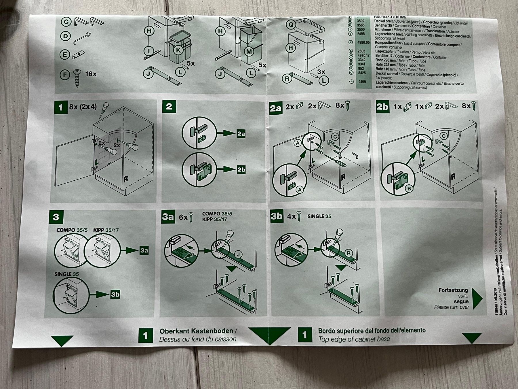 Müllex Poubelles: Müllex Abfallsystem SINGLE 35 Neuwertiger Zustand – D'occasion à Tafers par JP911 9