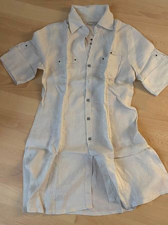 Damenbluse Nile Leinen beige Grösse XS guter Zustand