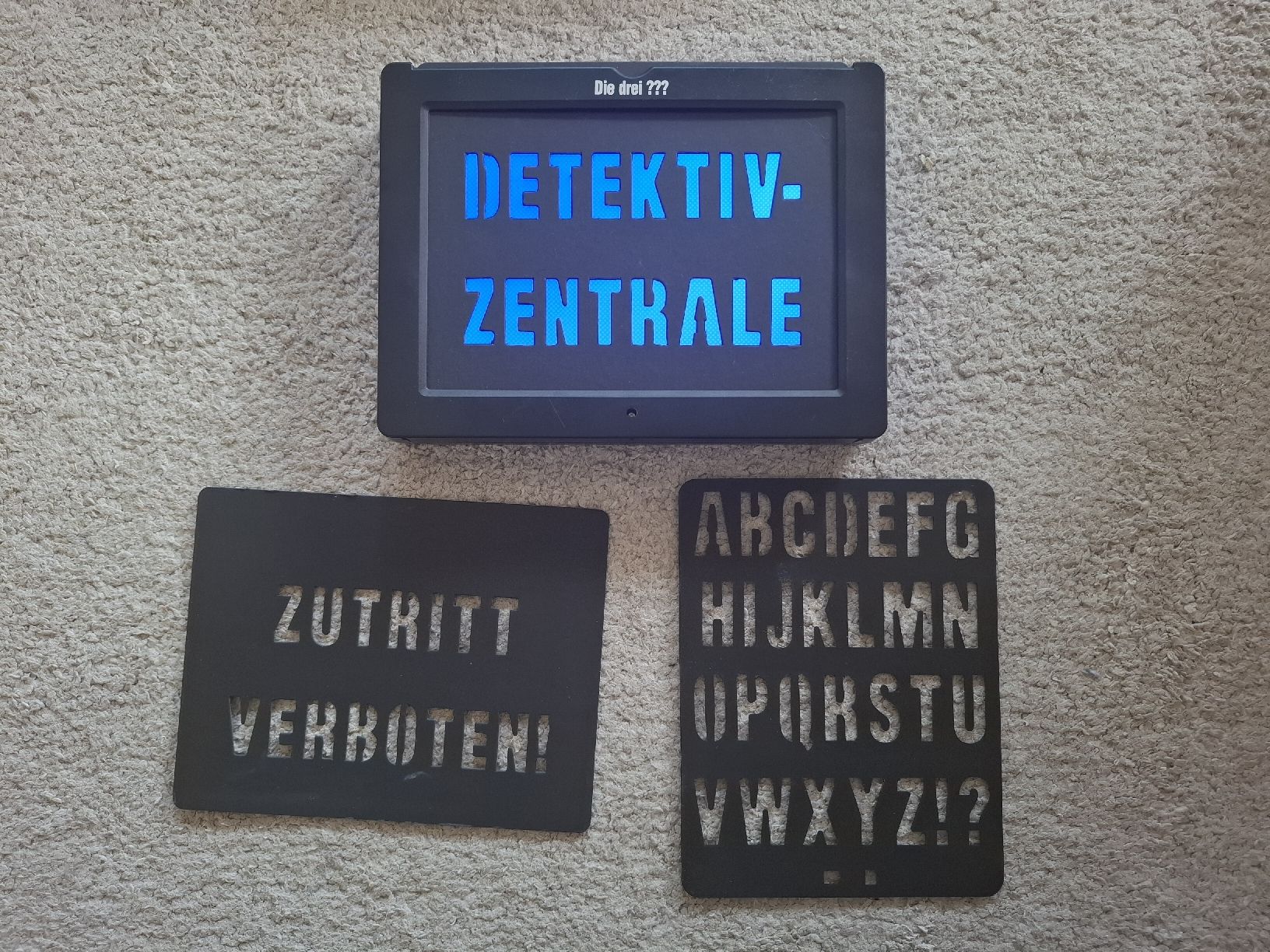 Kosmos Spiele: LED-LEUCHTSCHILD, die drei ??? – Gebraucht aus Wil SG von cro_27r5 2