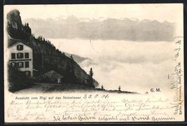 Rigi, Aussicht vom Rigi auf das Nebelmee
