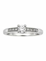 MAUBOUSSIN. Solitaire or blanc 18K et diamants