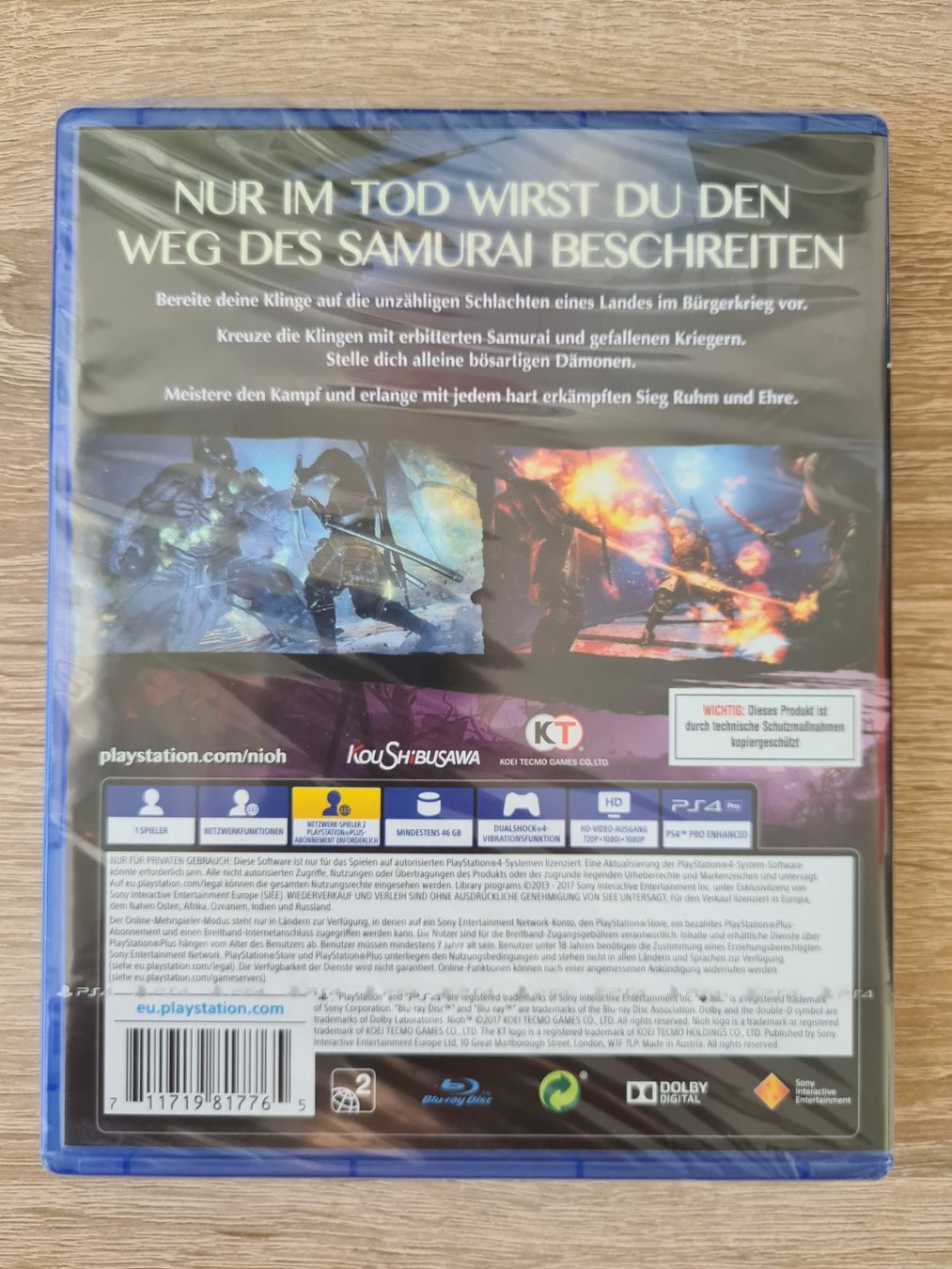 Giochi: Nioh (Multilanguage) - PS4 - NEW – Nuovo e nell'imballaggio originale da Carouge GE venduto da Gasco 1