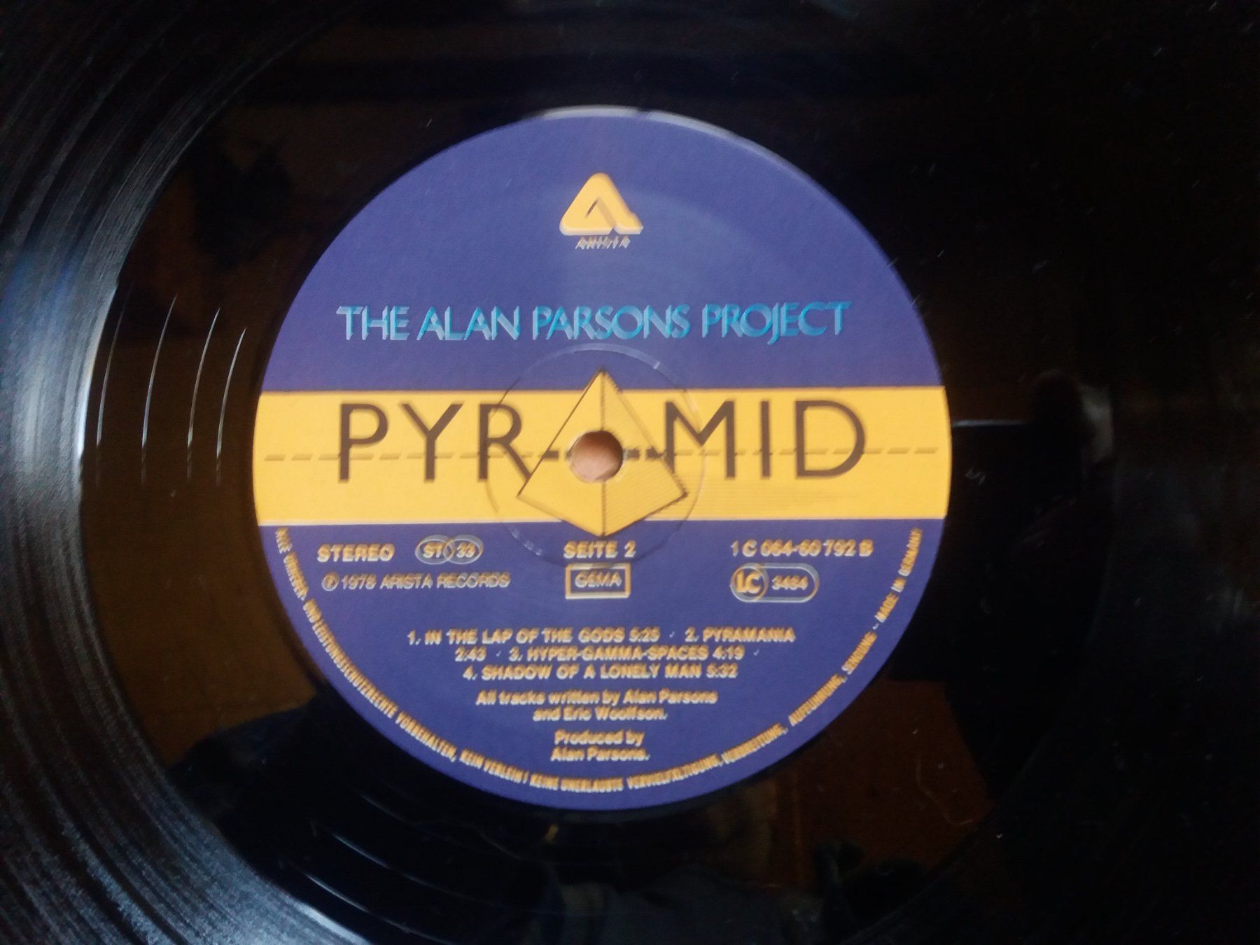 Dischi in vinile: Alan Parsons Project - Pyramid - Vinyle LP – Usato da Meyrin venduto da toutatis 4