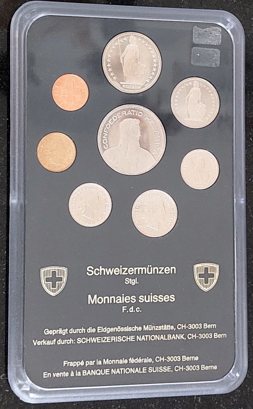 Alle Münzen: Münzsatz Schweiz 1983 stgl. – Neu (gemäss Beschreibung) aus Arch von coinsandmore 1