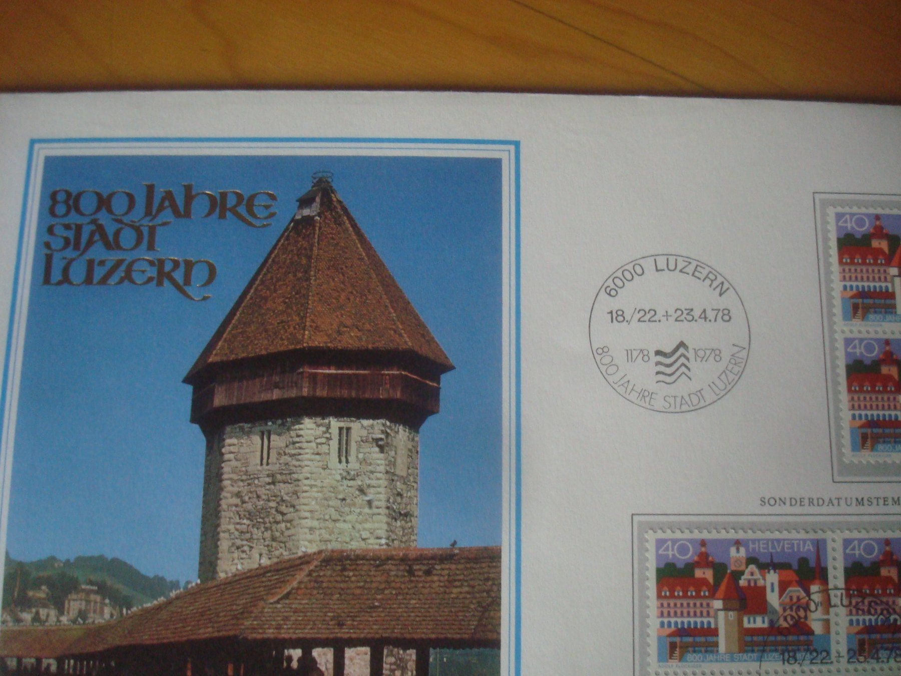 Tutti i francobolli: 1978 schöner Grossbrief Schweiz LUZERN – Usato da Gordola venduto da Polentaefung 1