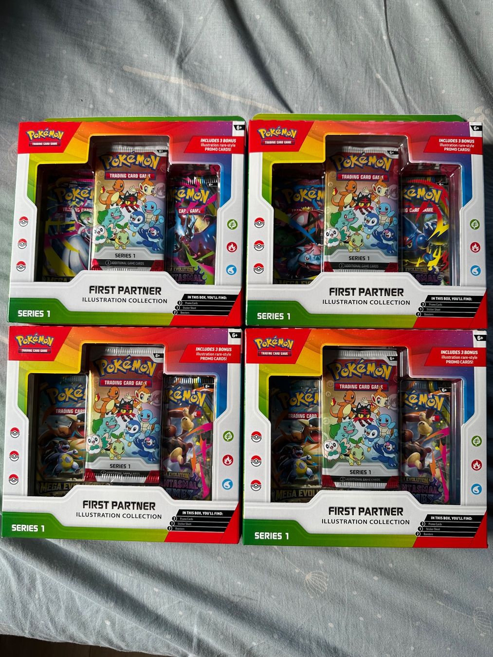 LOT 4X Pokémon First Partner Illustration S1 — ENGLISH (Neuf avec ...