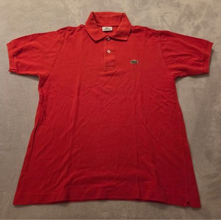 Lacoste Polo Shirt orange Grösse 4 guter Zustand gebraucht