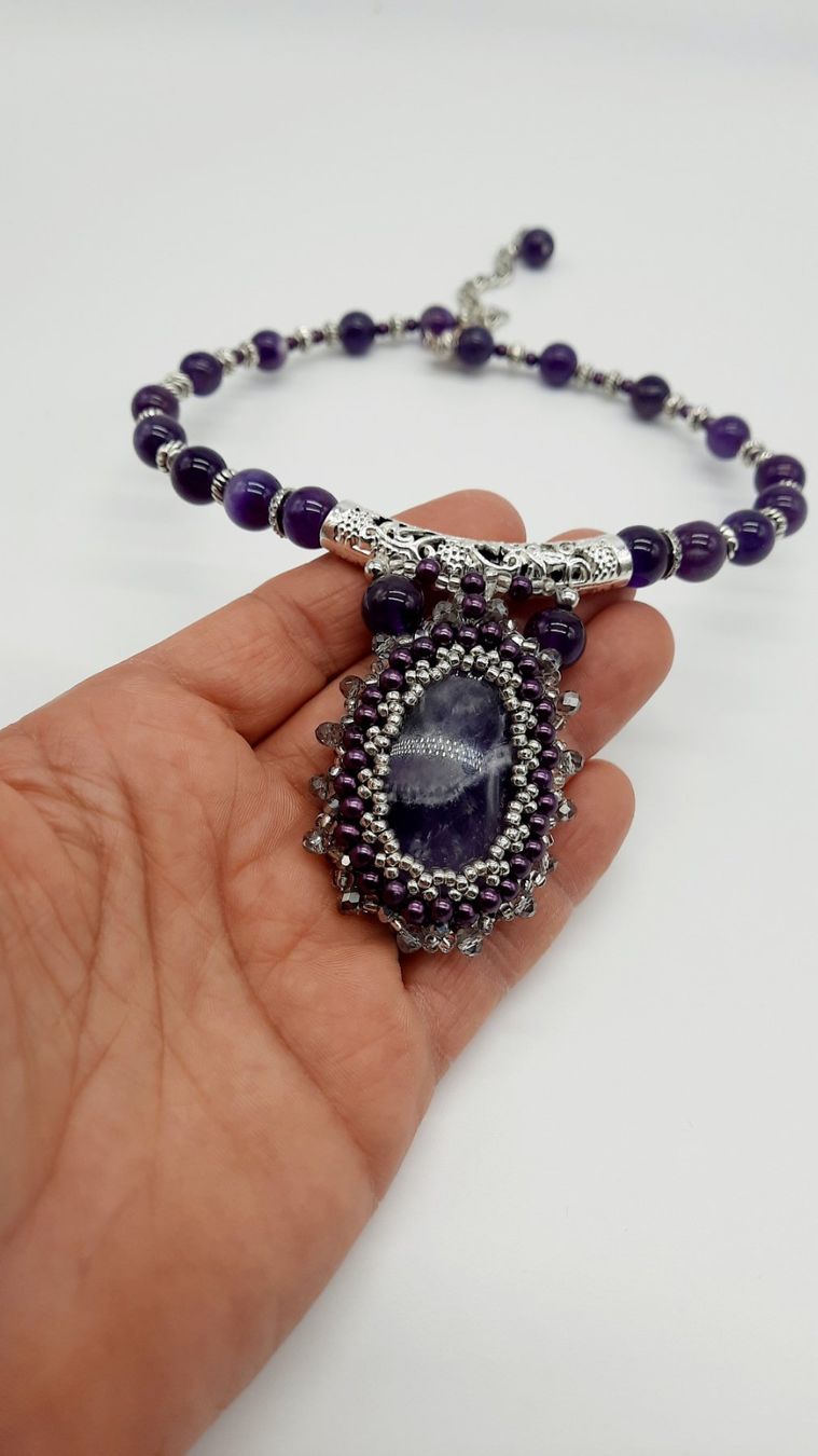 Catenine: Amethyst Choker – Nuovo (secondo la descrizione) da Oberglatt ZH venduto da nat_c6k7 1