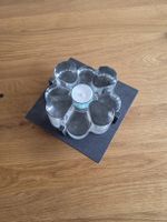 Stöfchen, Wärmeplatte aus Glas mit Metallgestell