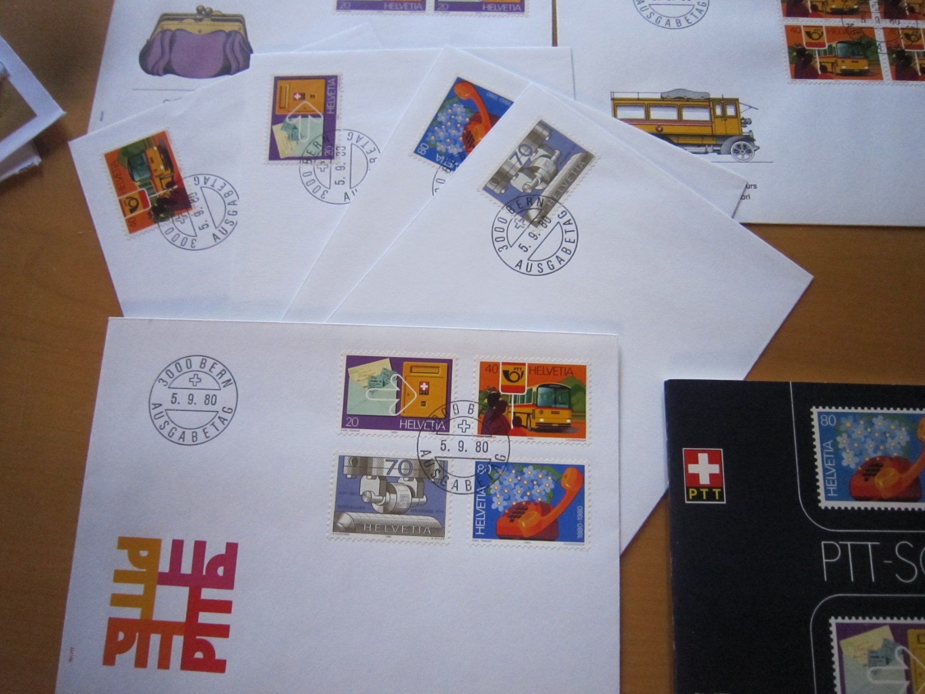 Alle Briefmarken: 1980 Serie einzeln und 4er und Büchlein FDC – Gebraucht aus Gordola von Polentaefung 1