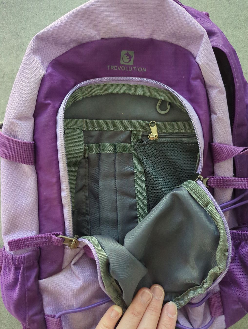 Trevolution Borse & Zaini: Trevolution Kinderrucksack Lila mit Schmetterling – Usato da Horriwil venduto da sucht_lady 1